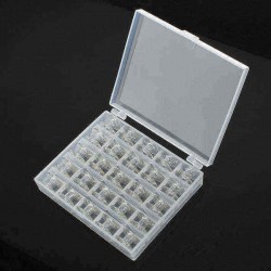 Clear Bobbins Sewing Machine Tool Spools Bobbin Nail Jewelry Case