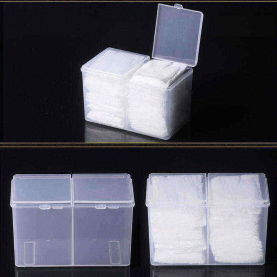Clear Cotton Pads Container Cosmetic Organizer Nail Art Makeup Standing Holder Clear Cotton Pads Container Cosmetic Organizer Nail Art Makeup Standing Holder