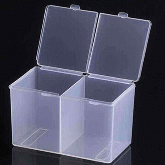 Clear Cotton Pads Container Cosmetic Organizer Nail Art Makeup Standing Holder Clear Cotton Pads Container Cosmetic Organizer Nail Art Makeup Standing Holder