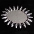 Clear Nail Art Display Tips Practice Round Wheel Tool