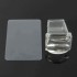 Clear Soft Silicone Nail Stamping Template Printer Set Scraper Image Plate Transfer Tools DIY Design