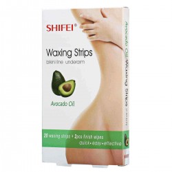Cold Wax Strips Luckyfine Body Wax Strips for Body Face and Bikini At-Home Waxing Hair Removal Kit No Warmer Required 60 Count (30 Double-Sided Strips)