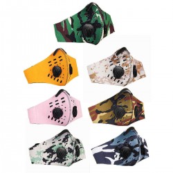 Colorful Windproof Anti-dust Sport Mouth Mask with Activated Carbon Filter