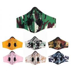 Colorful Windproof Anti-dust Sport Mouth Mask with Activated Carbon Filter