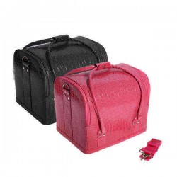 Croc Four Level Makeup Vanity Case Nail Art Cosmetic Storage Box