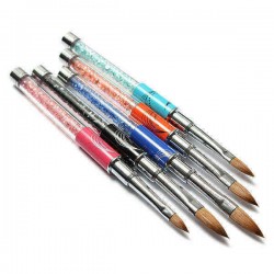 Crystal Carve Marble Sable Acrylic Nail Art Painting Drawing Brush