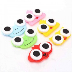 Cute Cartoon Portable Contact Lens Box Case Storage Cleaning Holder