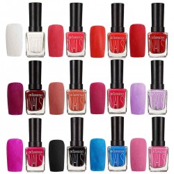 DANCINGNAIL 12ml 12 Colors Matte Dull Nail Art Polish Enamel Frosted Varnish