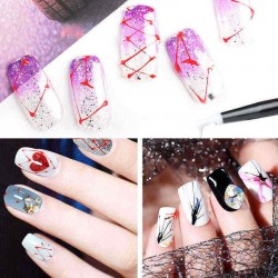 DANCINGNAIL Elastic Liner UV Gel Polish Creative DIY Star Map Cobweb Flower Drawing Colour Painting