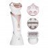 DIGOO 4 In 1 Wet Dry Electric Epilator Shaver Hair Removal Kit with Massage Roller Facial Cleanser Brush for Face Underarm Bikini Line Body Depilation