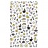Dancingnail Halloween Nail Art Sticker Bat Vampire Ghost Pumpkin Black Cat Skull Pattern Decoration