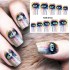 Dancingnail Halloween Nail Sticker Sheet Decoration Colorful Eyes Charming Manicure Nails Decal