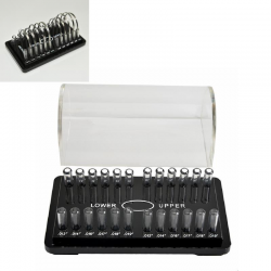 Dental Acrylic Organizer Orthodontic Preformed Bur Round Arch Wire Case Box Holder