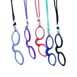 Detachable Lens Soft Silicone Frame Reading Glasses Neck Hanging Design Nose Resting Presbyopic