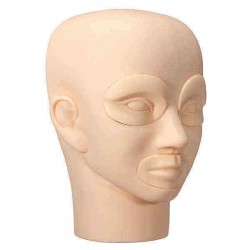 Detachable Soft Silicone Head Model Practice Makeup Dressing Lips Eyebrow Tattoo Training