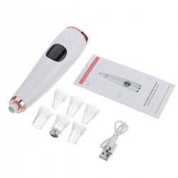 Dispaly 3 Gear Blackhead Remover Pore Facial Pore Cleanser Electric Acne Comedone Extractor Kit USB Rechargeable Electric Blackhead Suction
