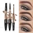 Double-Head Eyebrow Dyed Cream Dyeing Eyebrow Cream Eyebrow Pencil Set Waterproof Lasting