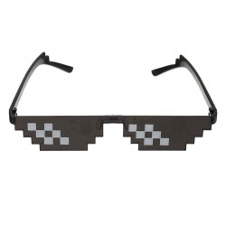 Double Row Pixels Glasses Photography Tools Cool Pose Style Toys