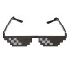 Double Row Pixels Glasses Photography Tools Cool Pose Style Toys