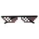 Double Row Pixels Glasses Photography Tools Cool Pose Style Toys