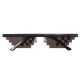 Double Row Pixels Glasses Photography Tools Cool Pose Style Toys
