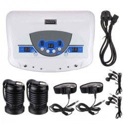 Dual Electric Ionic Cell Detox Foot Bath Spa Machine Home Relax Massager LCD w/ Mp3 Music Player