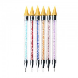 Dual-headed Nail Rhinestone Picker Wax Pen Manicure Tools Dotting Pencil Decoration