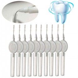 Dupont Silk Bristle Rotating Interdental Between Teeth Floss Brush Head Replacement Dental Care