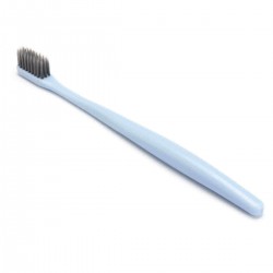Durable And Portable Blue Soft Wheat Straw Charcoal Toothbrush Comfortable Handle