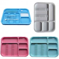 Durable And portable Dental Instrument Separate Tray Impact Resistant Plastic