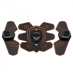 EMS LCD USB Abdominal Muscle Trainer Gear Abdomen Waist Body Exercise Stimulator Trimmer