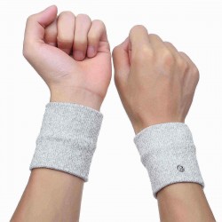 EMS/DDS Electro-therapy Wristband Silver Fiber Conductive Physiotherapy Massage