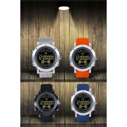 EX19 Smart Bracelet Metal Case Full View Luminous Dial Pedometer Stopwatch Fitness Band Water Resistant Long Standby
