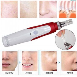 Electric Auto Derma Pen Micro Needle Stamp Skin Roller Anti Aging Skin Care Facial Therapy Tool Beauty Machine