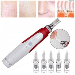 Electric Auto Derma Pen Micro Needle Stamp Skin Roller Anti Aging Skin Care Facial Therapy Tool Beauty Machine