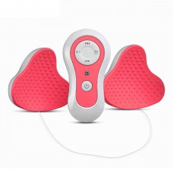 Electric Chest Enlarger Massager Magnet Breast Enhancer Vibrating Enhancement w/2 Chest Pads