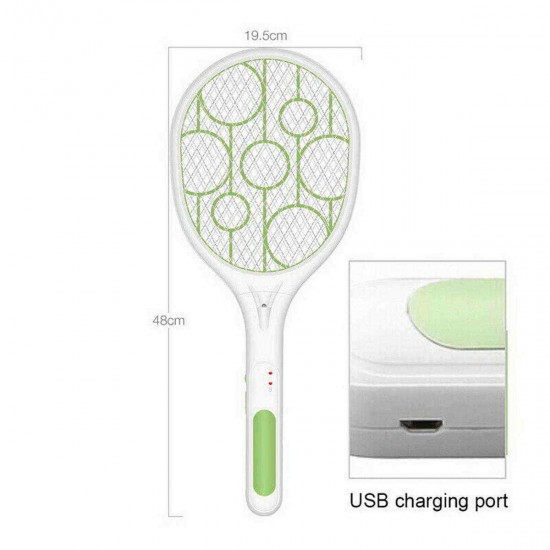 Electric Fly Swatter Fly Bug Zapper Racket Mosquito Swatter Pest Insects Control USB Rechargeable LED Lighting Pests Control Electric Fly Swatter Fly Bug Zapper Racket Mosquito Swatter Pest Insects Control USB Rechargeable LED Lighting Pests Control