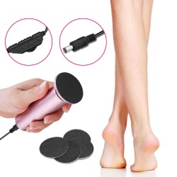 Electric Foot File Callus Remover 360° Rotary Callus Remover Tool Electric Foot File with Replacement Sandpaper Discs Pedicure Tool