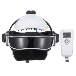Electric Head Massage Machine Air Pressure Vibrating Scalp Relax Music Helmet Massager