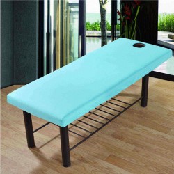 Electric Massager Accessories Treatment Bed Cover Polyester Cotton Table Sheet with Face Breath Hole