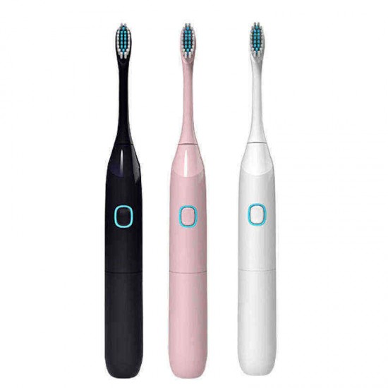 Electric Toothbrush Vibrating Toothbrush with Replacement Heads Acoustic Wave Vibration Waterproof Soft Electric Toothbrush IPX7 Waterproof Electric Toothbrush Vibrating Toothbrush with Replacement Heads Acoustic Wave Vibration Waterproof Soft Electric Toothbrush IPX7 Waterproof