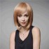 Elegant Human Hair Wig Side Bang Wave Virgin Remy Mono Top Capless 32cm