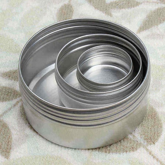 Empty Refillable Bottles Cosmetic Pot Jar Tin Container 15ml/50ml/100ml/150ml Empty Refillable Bottles Cosmetic Pot Jar Tin Container 15ml/50ml/100ml/150ml