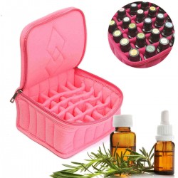 Essential Oils Bottle Holder Bag Lipstick Storage Organizer Velvet Storage Adjustable Aromatherapy Box Case