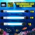 European Standard Round Insert 220V 5W-13W Aquarium Light UV Germicidal Lamp AGermicidal Lamp Submersible Sterilization Lamp