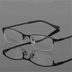 Eye Glasses Half Rimless Glasses Frame Eyeglasses Clear Lens Metal&TR90 Optical Glasses RX Spectacles