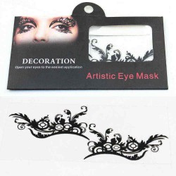 Eye Tattoo Sticker Halloween Squishy Eyes Liner Lace Fretwork Papercut Temporary Face Masquerade