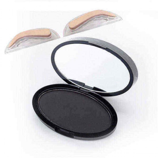 Eyebrow Stamp Powder Enhancer Mineral Brown Makeup Pigments Cosmetic Palette Definition Arched Shaped