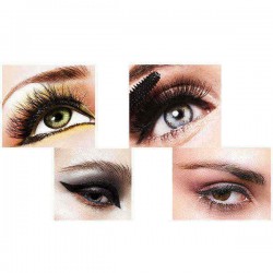 Eyes Makeup Set Liquid Eyelashes Mascara Double Head Eyebrow Pencil Long Lasting Waterproof