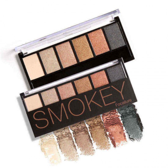 FOCALLURE 6 Colors Nude Eye Shadow Shimmer Matte Earth Color Eyeshadow Palette Cosmetic Makeup Set FOCALLURE 6 Colors Nude Eye Shadow Shimmer Matte Earth Color Eyeshadow Palette Cosmetic Makeup Set